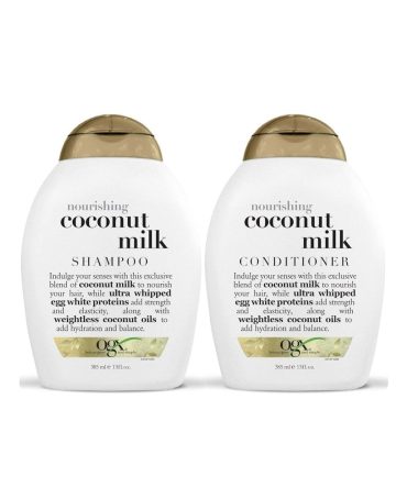 Dúo Shampoo- Acondicionador Leche de Coco OGX 385ml