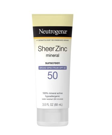 Protector Solar Sheer Zinc Face 50spf