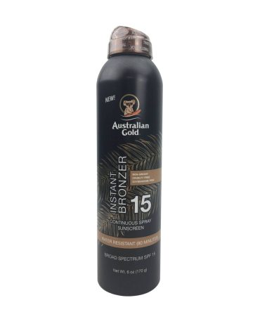 Australian Gold Instant Bronzer 15 Continuous Spray Sunscreen 170g